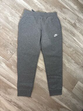 2 pc Nike Kids Gray and pink Sweatpants with White Logo